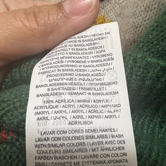 Ugly Christmas Sweater Small Holiday Pullover Cool Yule SantaMo Casual Original - Picture 7 of 7